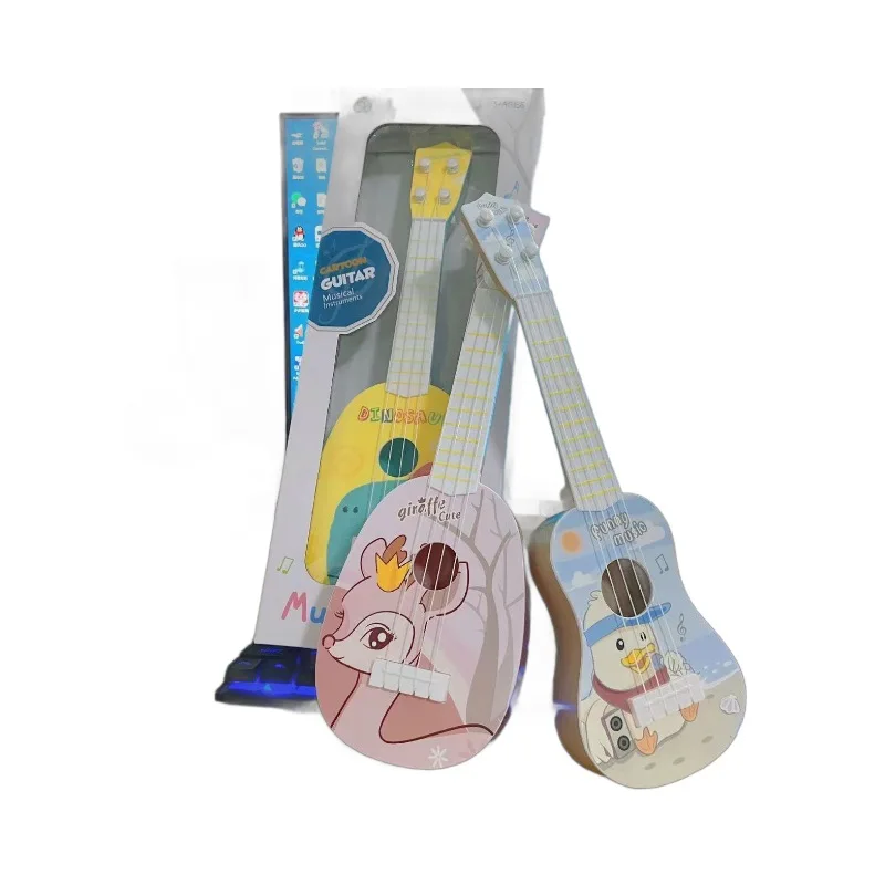 Crianças ukulele iniciante instrumento musical brinquedo com saco educação precoce aprendizagem presente para crianças meninos meninas presente de aniversário