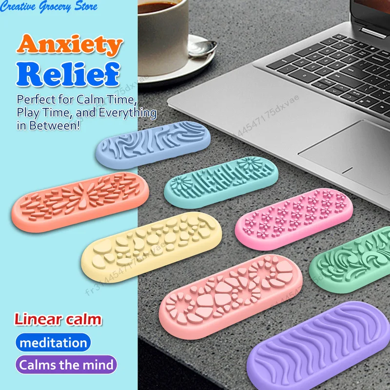 Pierres sensorielles en silicone souple 2026 – Nouveaux jouets texturés anti-stress pour enfants autistes, idéaux pour la salle de classe et la maison – Lot de 8 pièces
