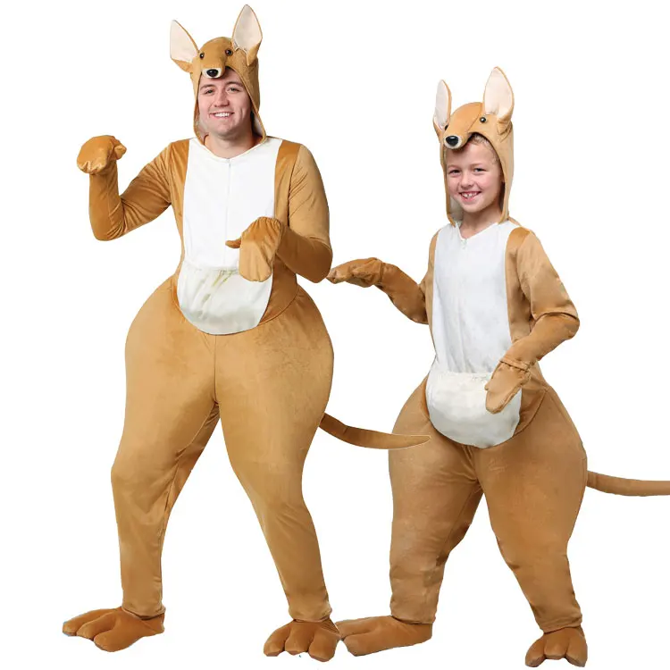 

Children's Day Halloween Costume Stage Show Adult Children Australian Animal Kangaroo Costumes