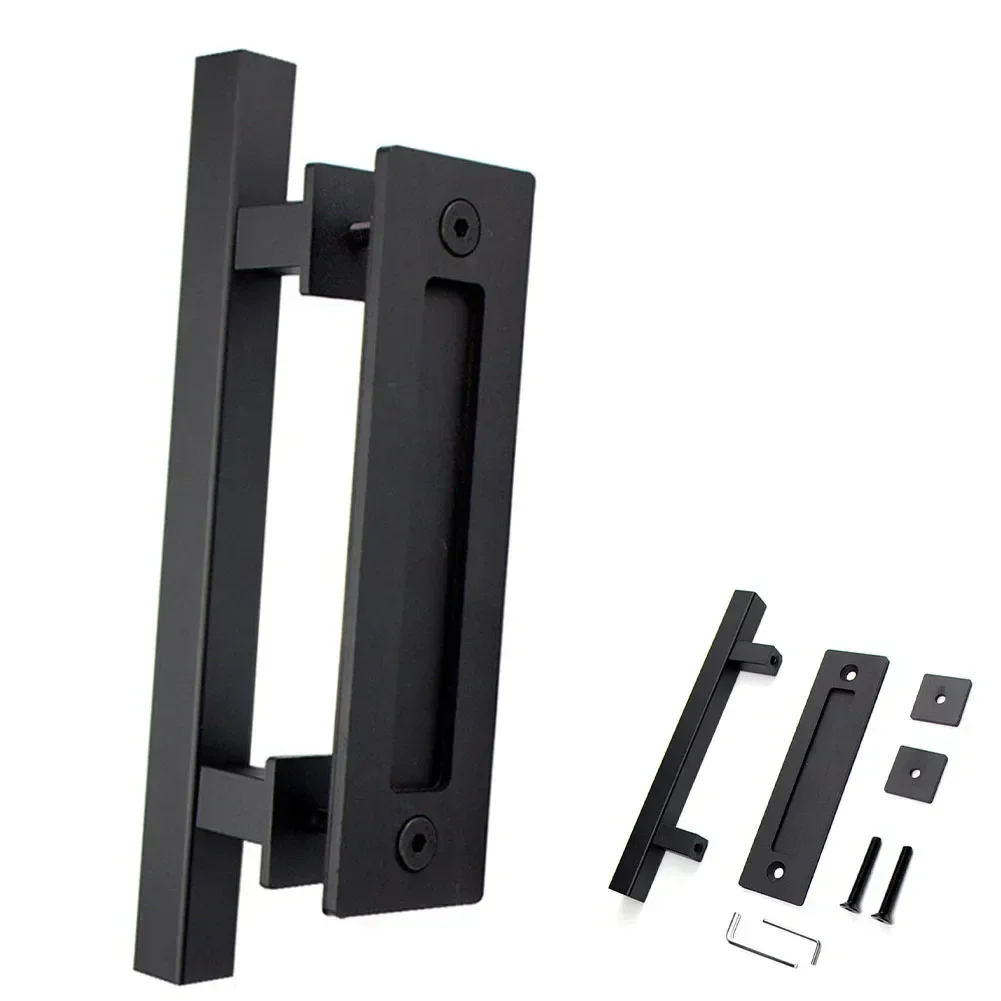 Manija de puerta corrediza de Granero, herrajes de muebles de madera empotrados al ras para armario, puertas interiores, puerta, ventana, tirador N