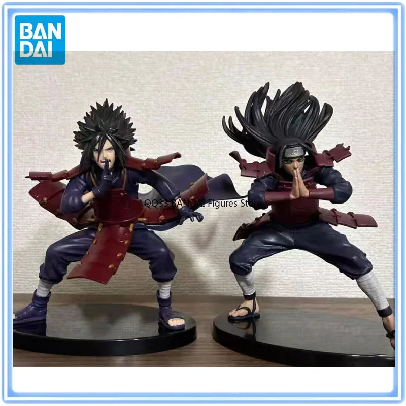 

Bandai Original Anime NARUTO VIBRATION STARS Senju Hashirama Uchiha Madara Action Figure Model Collectibles Desktop Ornaments