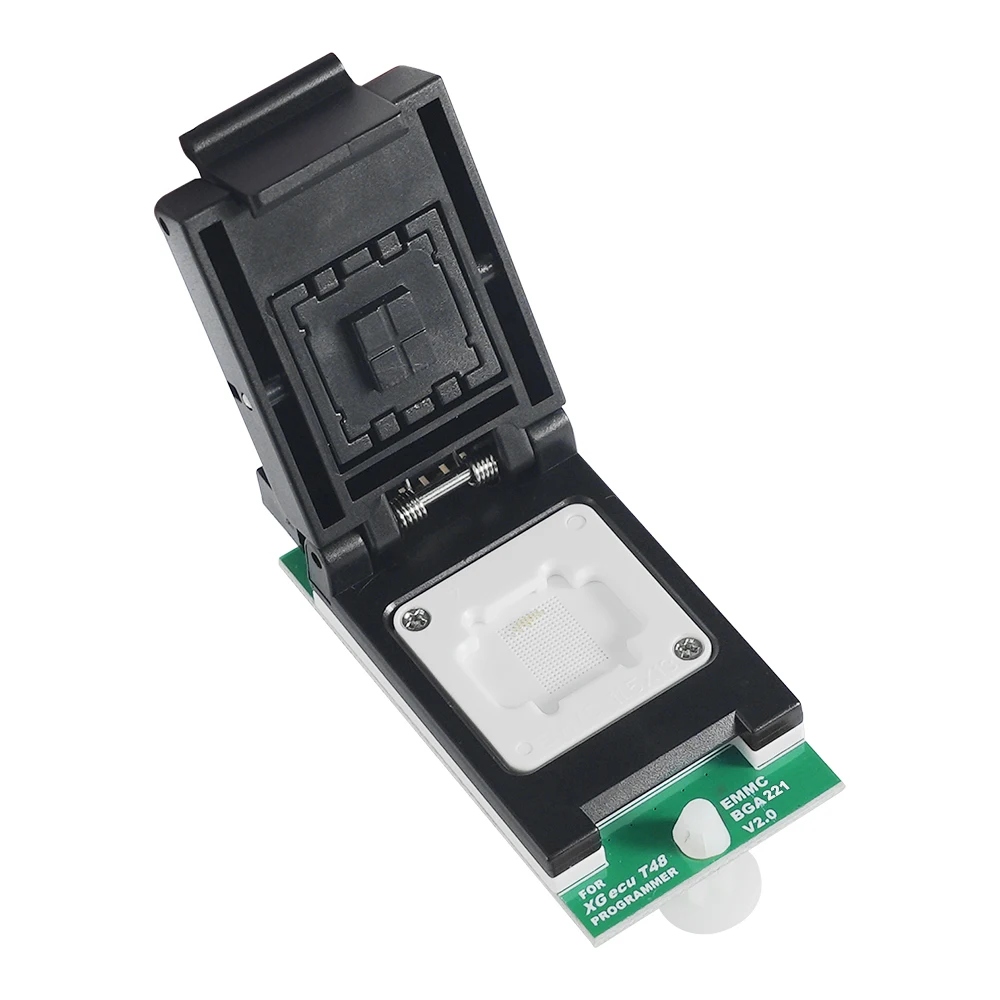 Imagem -03 - Soquete Adaptador para Programador T48 Suporte de Sonda de Cabeça Dupla Contato Confiável Xgecu Emmc Bga221 Bga153 169 Bga100 Bga162 V2.0 Novo