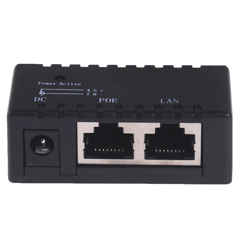 1PC Sturdy Passive POE injector for IP Camera VoIP Phone Netwrok AP device 12V - 48V▪