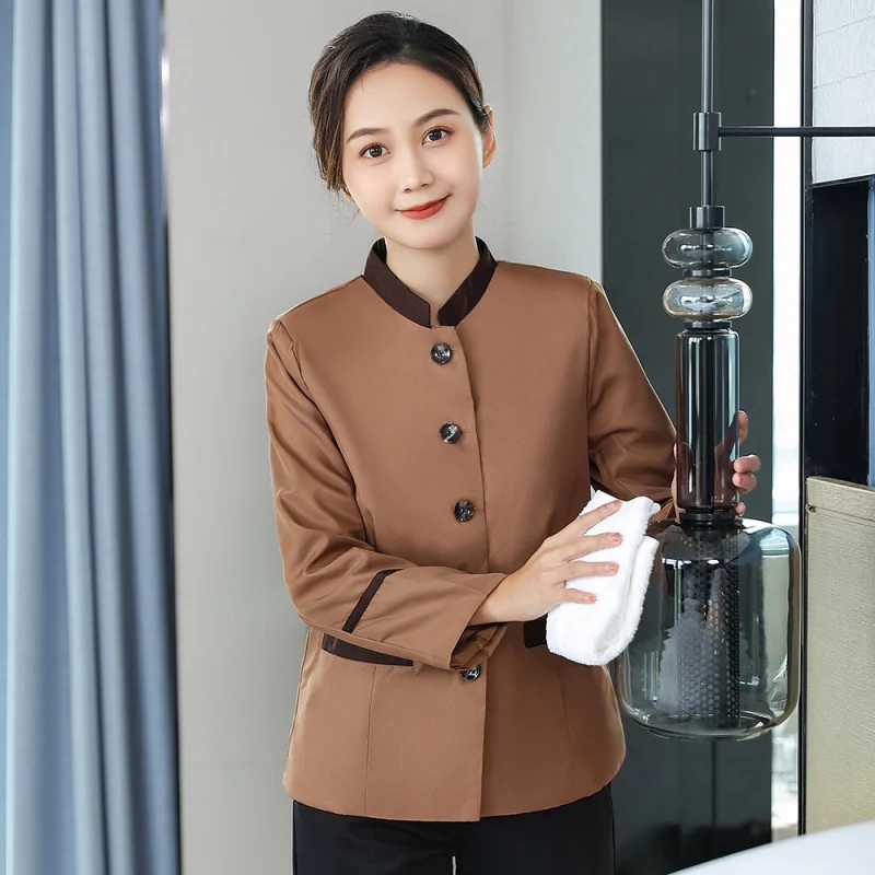 

Hotel Room Cleaning Uniforms Autumn Winter Property Hotel Cleaning Staff Uniforms Mall HospitalPAWomen's Cleaning Work Uniform
