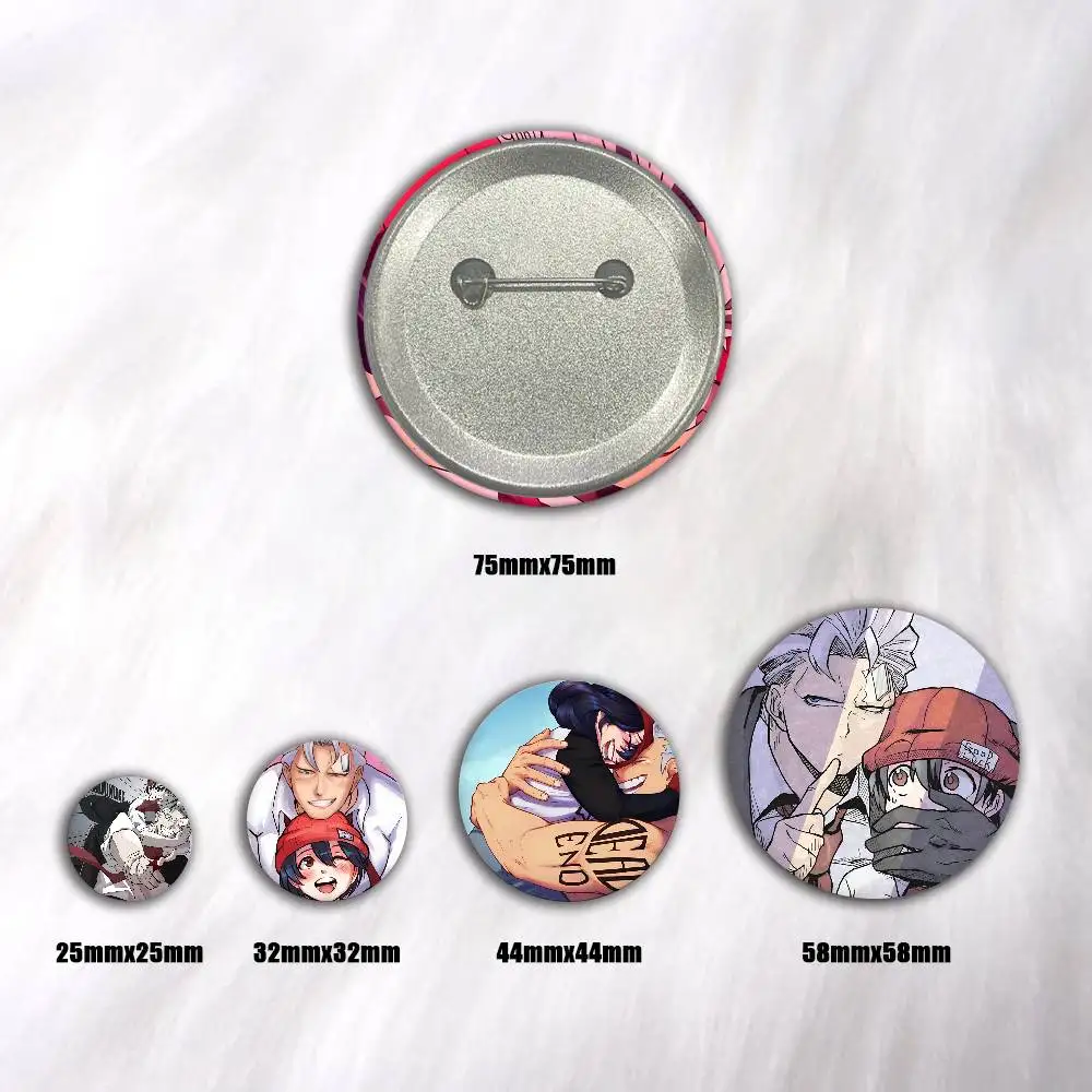 Anime Undead Unluck Manga Badge Tinplate DIY Backpack Clothing Accessories Jewelry Pins