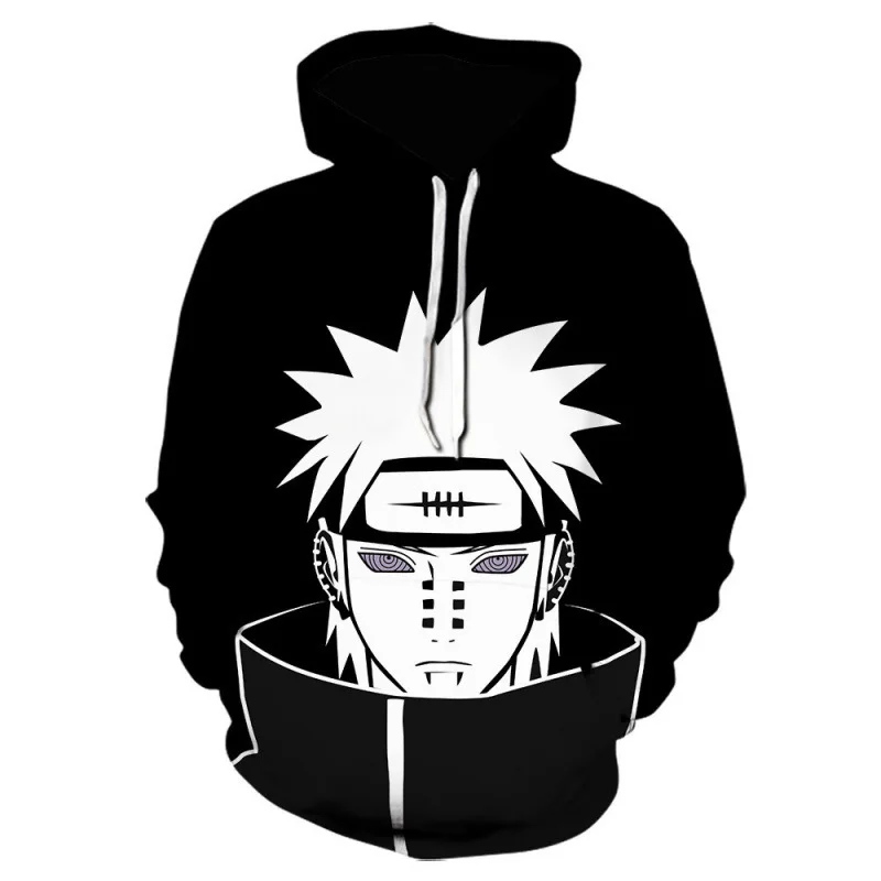 Bandai Naruto 3D-Serie Herren-Hoodie Neu für Herbst/Winter 2026 Anime-Inspiriert Harajuku Y2K Streetwear – Detail 9