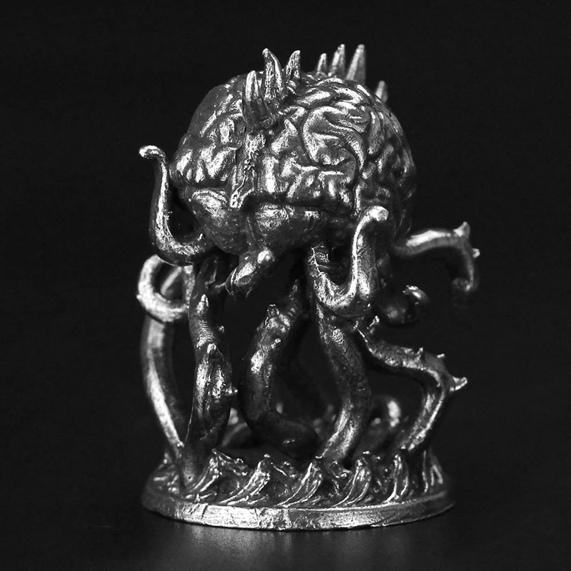 Multi-eyed Monster Metal Copper Figurines Soldier Model DIY Decoration Crafts Copper Miniatures Gifts for Men and Women