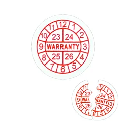 360/540pcs Fragile Label stickers Warranty Void Year Sticker circular Shape  Security seal 10mm Red Color
