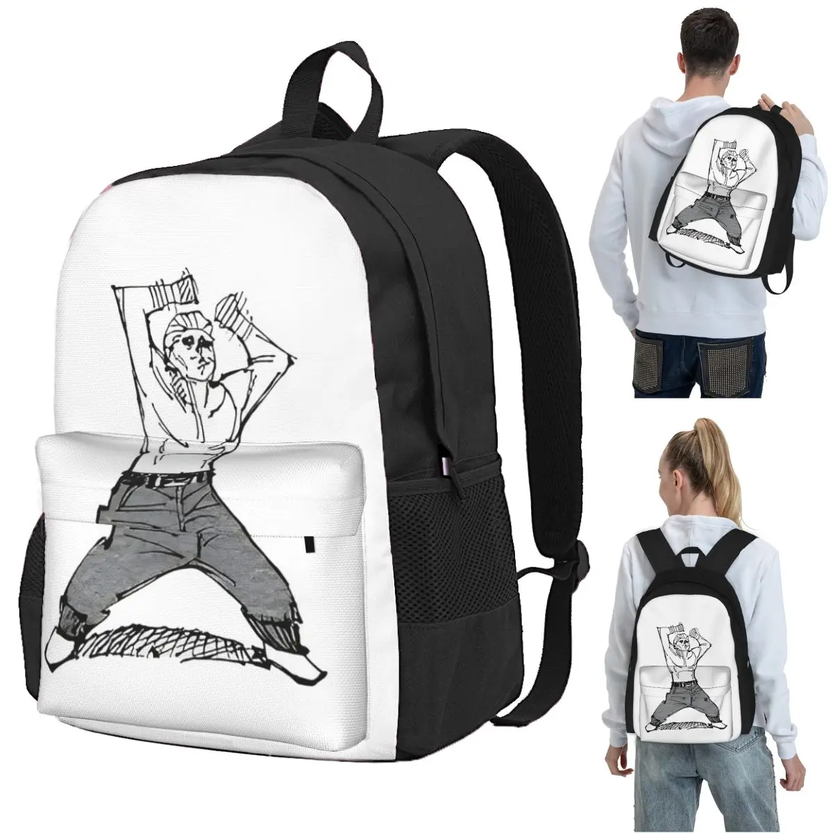 

Hakari Dance Backpack Student BookBag Children School Bag Laptop Shoulder Bags for Boys Girls