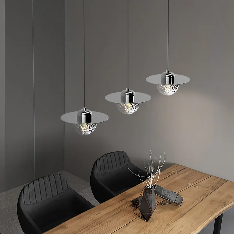 

Bedroom bedside lamp light luxury modern simple living room three-head dining room lamp bar new long-line chandelier decoration
