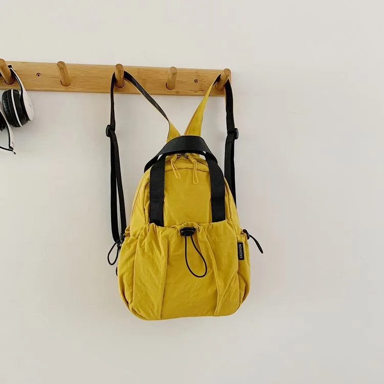 

Korean Inspired Textured Backpack, Multi-Way Crossbody & Chest Bag, Spacious 20L Casual Rucksack for Daily Use