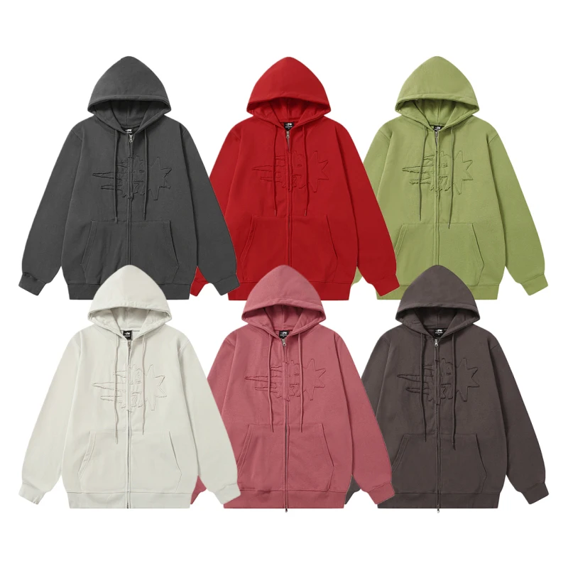 جديد الشتاء الصدر الكلاسيكية شعار هوديي كوريا نمط شارع العليا فضفاض عارضة متعددة الألوان مقنعين البلوز زوجين سترة