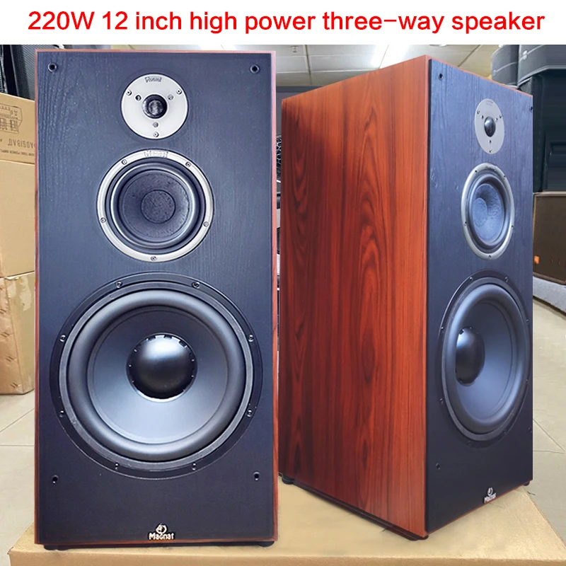 

200W 12-inch Home High-power Subwoofer Floor-standing Speakers Three-way Frequency Fever HiFi Bookshelf Audio High Fidelity