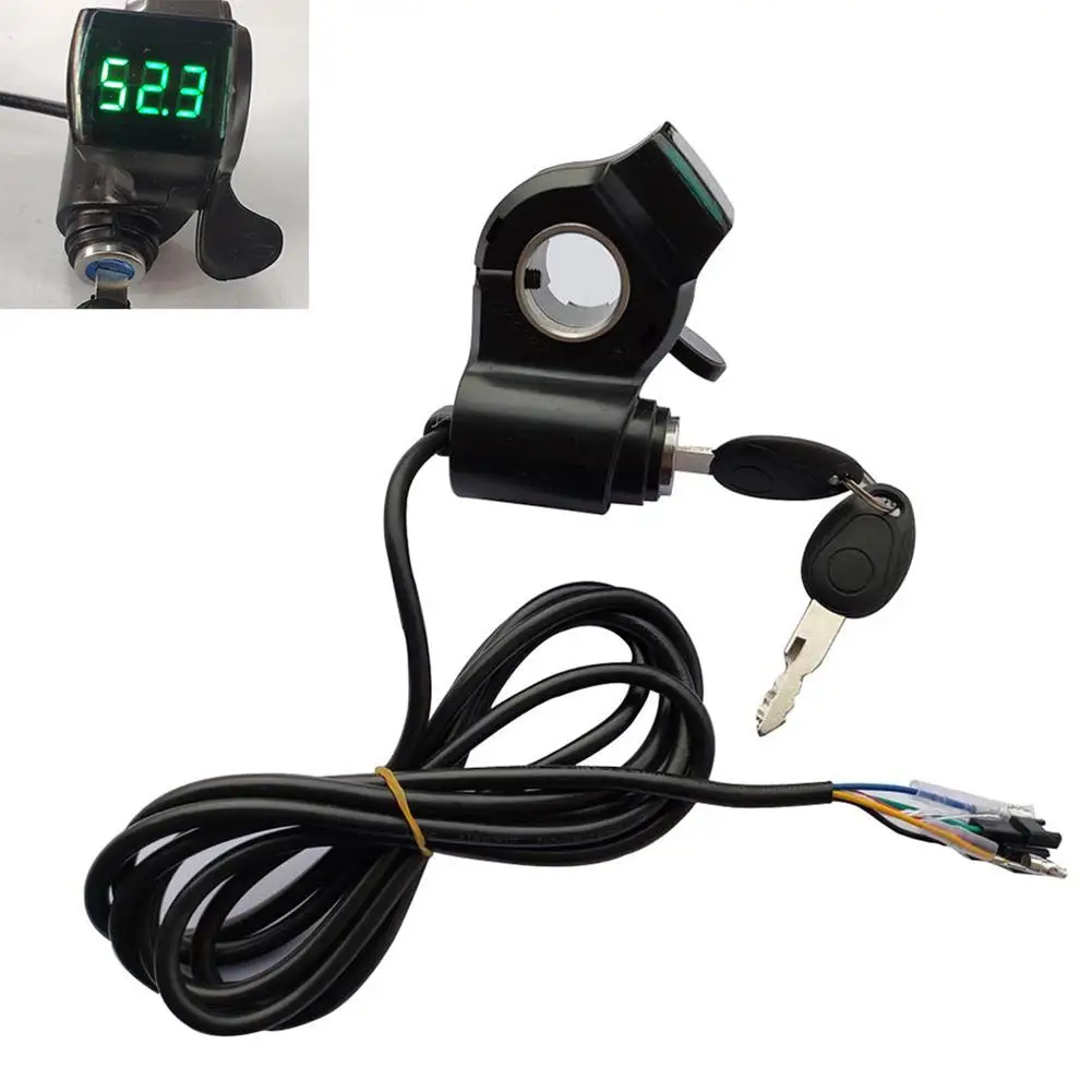 E-bike Thumb Throttle Lcd Display Speed Regulator Handlebar Grips For Electric Bike Scooter Tricycle