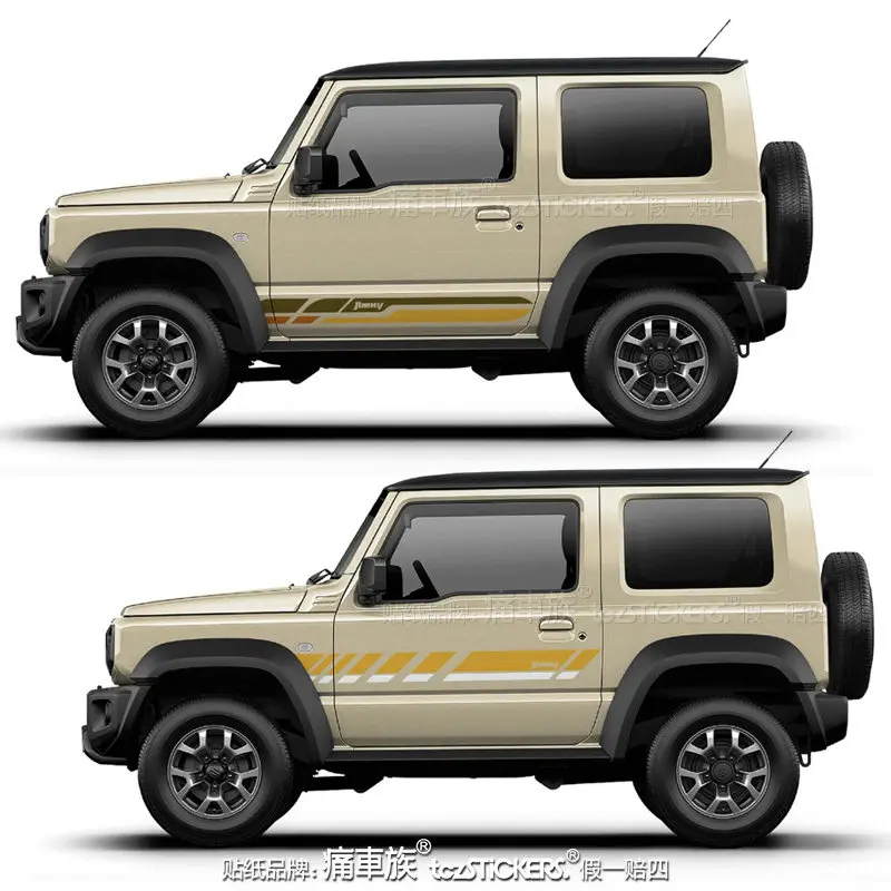 

Виниловые наклейки для автомобиля Suzuki Jimny JB74, стильные и модные декоративные наклейки для кузова, спортивные и модные стикеры.