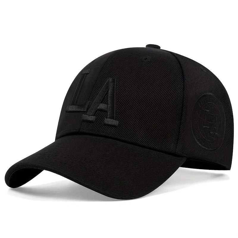 Unisex-Baseballmützen mit LA-Buchstaben-Stickerei, für Frühling und Herbst, für den Außenbereich, verstellbare Freizeithüte, Sonnenschutzhut, Sport-Golfmütze – Detail 5