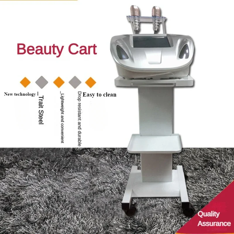 New benchtop beauty instrument Trolley base equipment rack Mobile storage bubble line engraving equipment Massage table