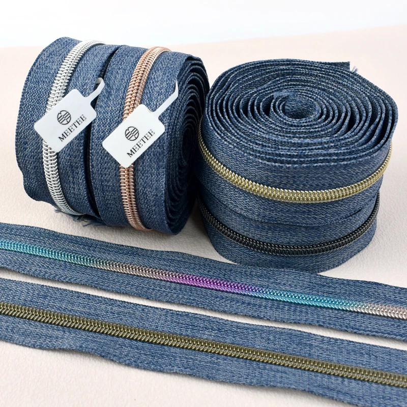 

1-10M 5# Plastic Zippers Tape By The Meter Garment Cloth Coil Zips for Sewing Clothes Coat Zip Reapirt Kit DIY Craft Accessories