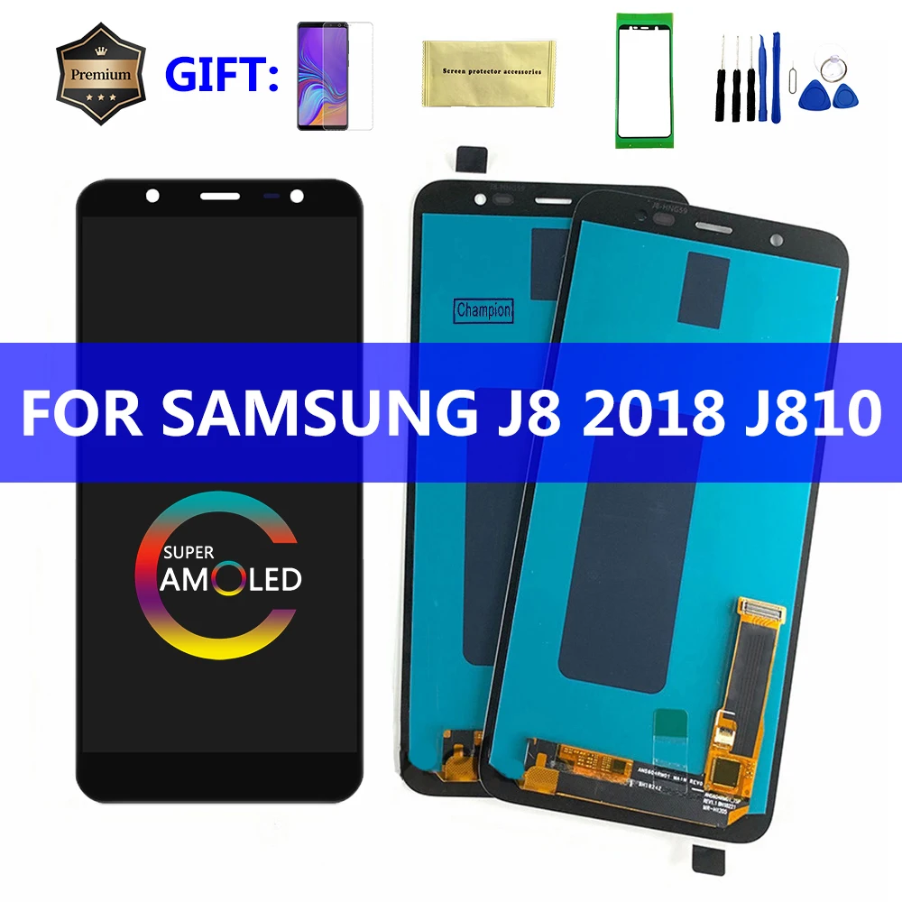 

10PCS/Lot Wholesale LCD Screen with Touch Digitizer for Samsung Galaxy J8 2018 J810 SM-J810F J810G J810Y J810GF J810M Display