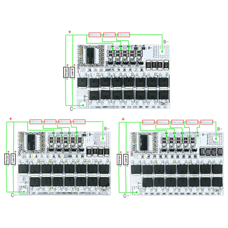 3s/4s/5s Bms 12v 16.8v 21v 3.7v 100a Li-ion Lmo Ternary Lithium Battery Protection Circuit Board Li-polymer Balance Charging