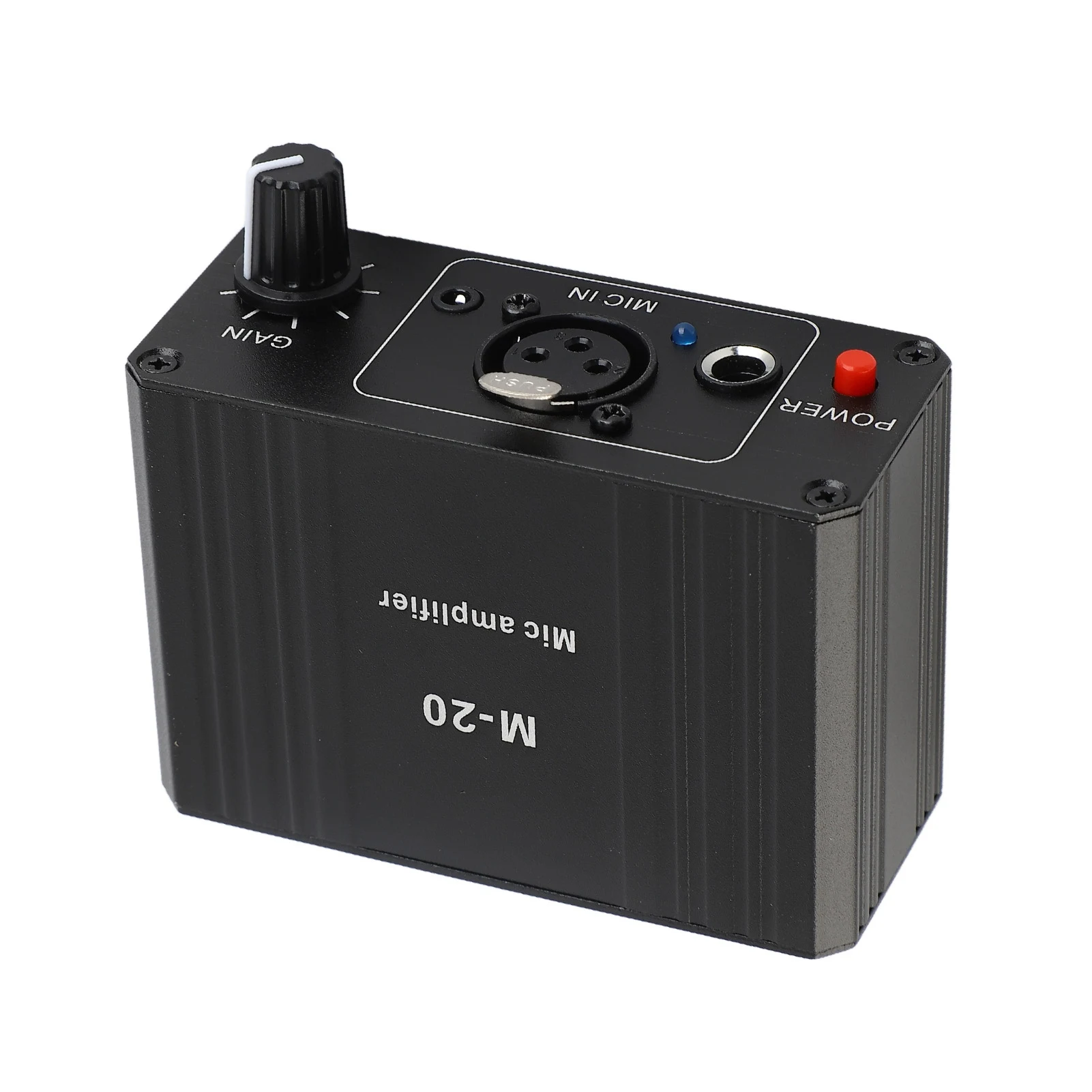 zk30 Microphone Preamp High Gain 48V Phantom Power XLR Output Mic Preamplifier for Dynamic and Condenser Microphones Booster