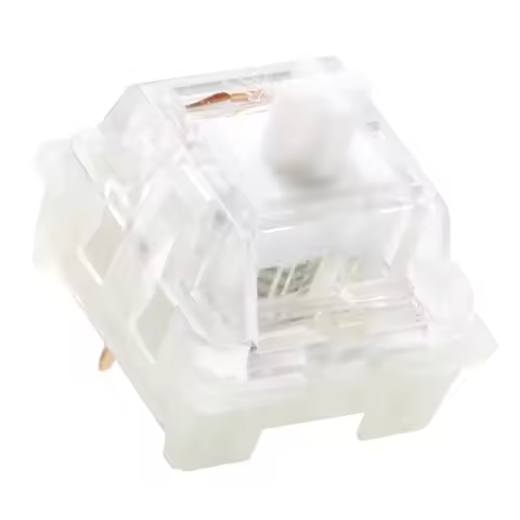 KTT Kang White Switch V3 Transparent RGB SMD Custom DIY Office Gaming Mechanical Keyboard Linear 3 Pin 45g Hot Swap MX Switches