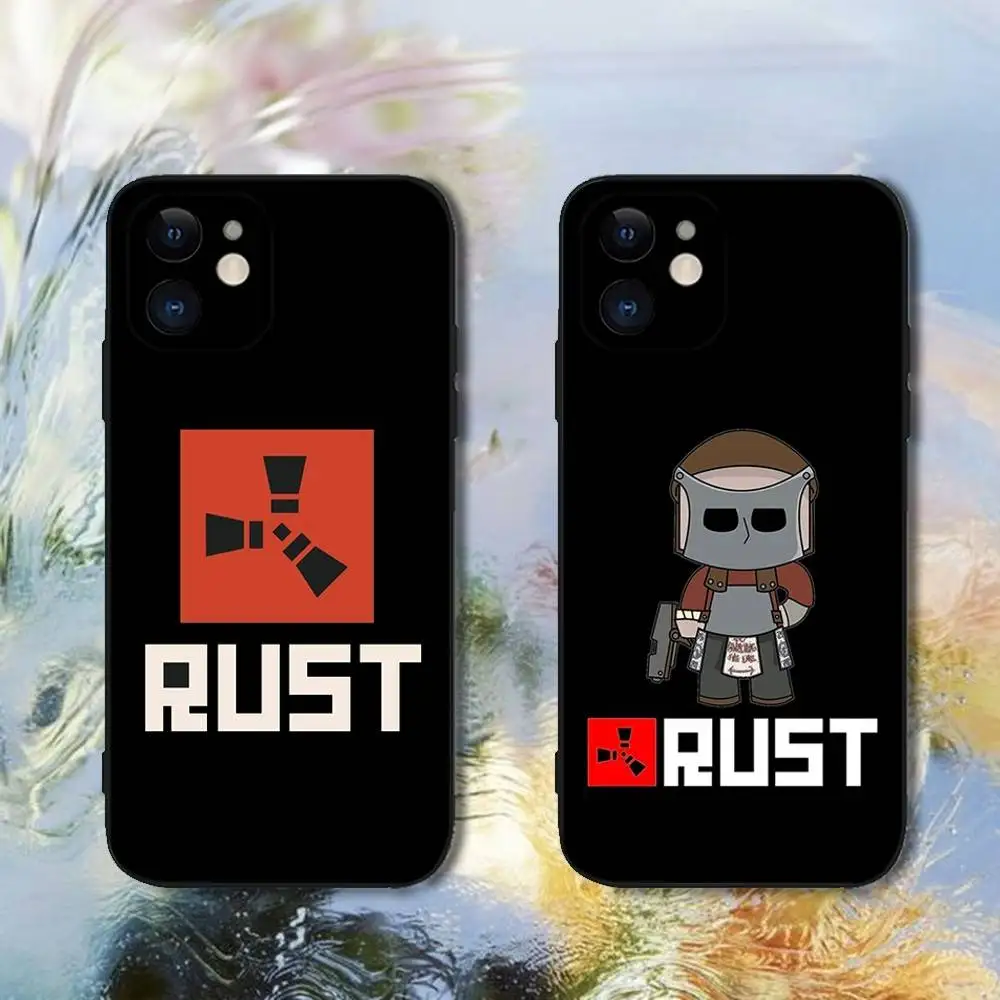 

Rust Game Phone Case For iPhone 16,15,14,13,12,11,Plus,Pro Max,XS,X,XR,SE,Mini,e,8, Soft Silicone Cover