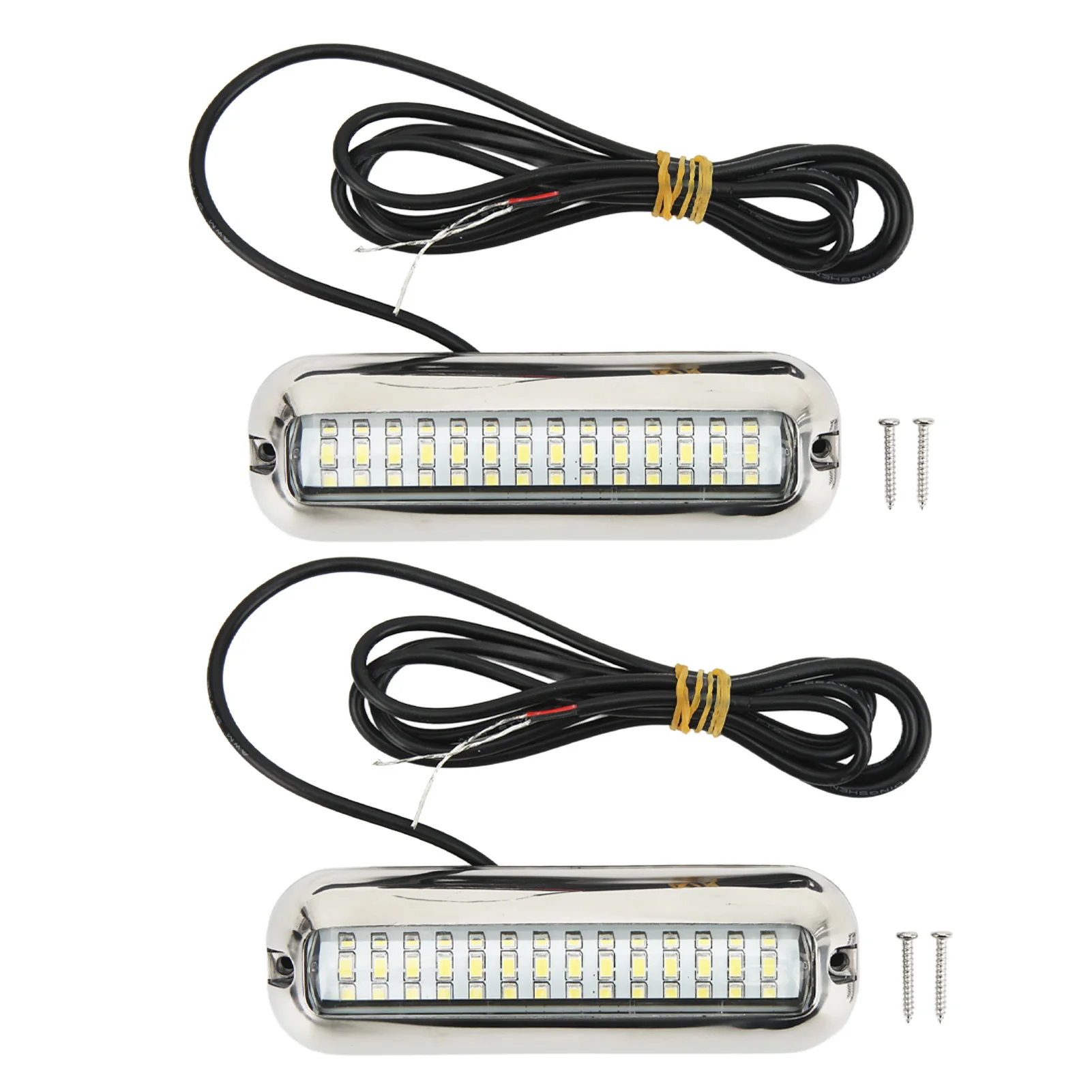 Luces Led marinas para barco, luz subacuática impermeable de 42LED, 10-30V CC, enchufe de drenaje para yate y barco