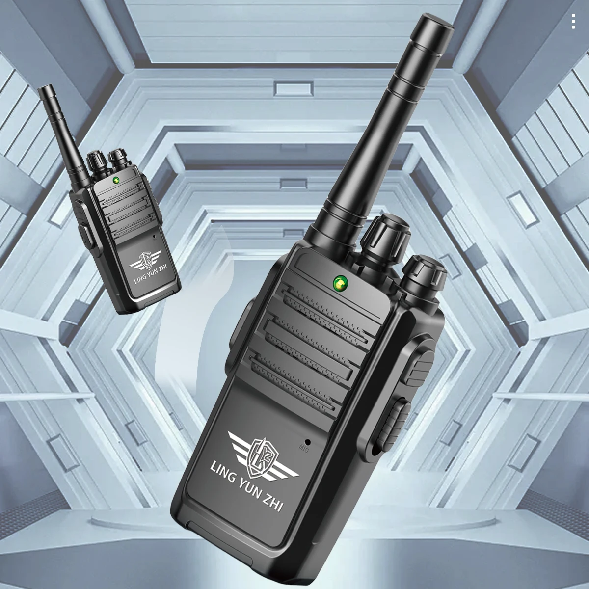 2 Buah Mainan Anak Walkie Talkie, Mainan Elektronik Jarak Jauh Interfon Mini Suara Digital Permainan Komunikasi Dalam dan Luar Ruangan