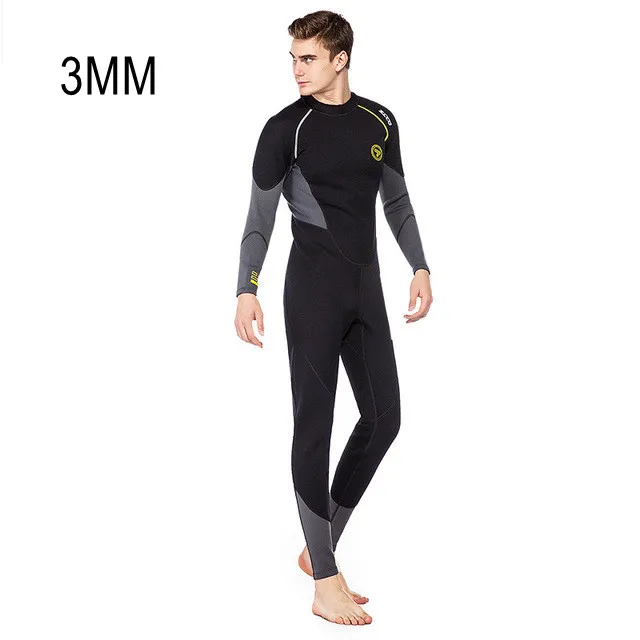 

3MM Men Neoprene Full Body UnderWater Hunting Surfing Drifting Swim WetSuit Sun Protection Scuba Kayaking Snorkeling Diving Suit