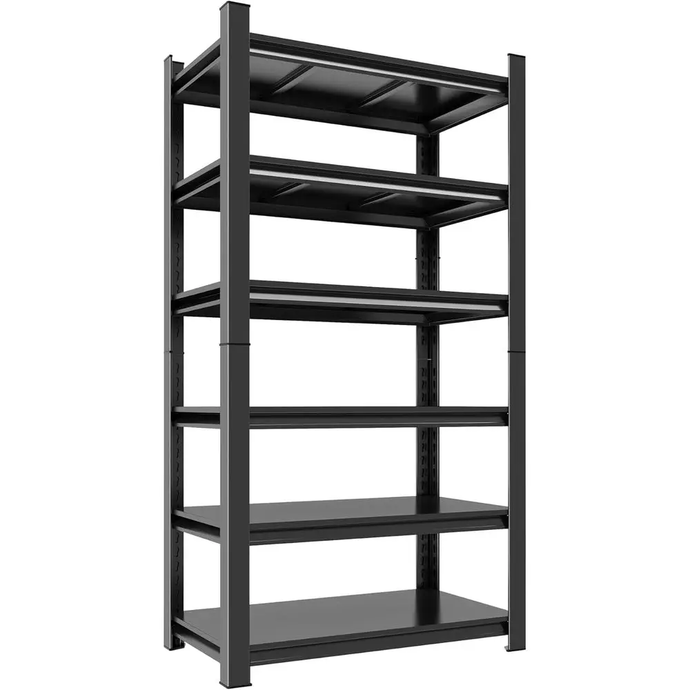 

6-Tier Adjustable Heavy-Duty Metal Garage Storage Shelves, 2500 lbs Capacity