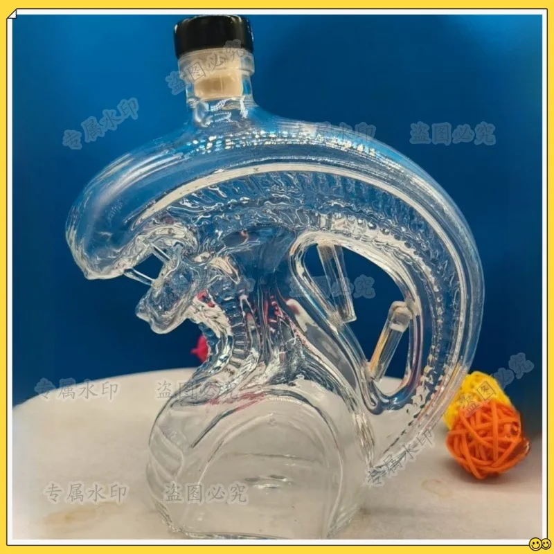 

Креативное красное вино, виски, водка, пустая бутылка, большая емкость, герметичное газированное вино специальной формы