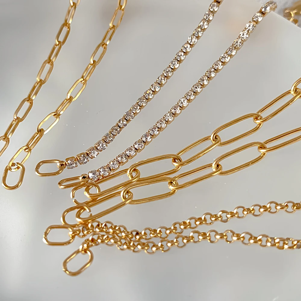 أساور eManco Rolo Charm DIY من الفولاذ المقاوم للصدأ مشبك ورق قابل للتعديل إكسسوارات سوار مصنع مجوهرات نسائي مصنوع يدويًا #4