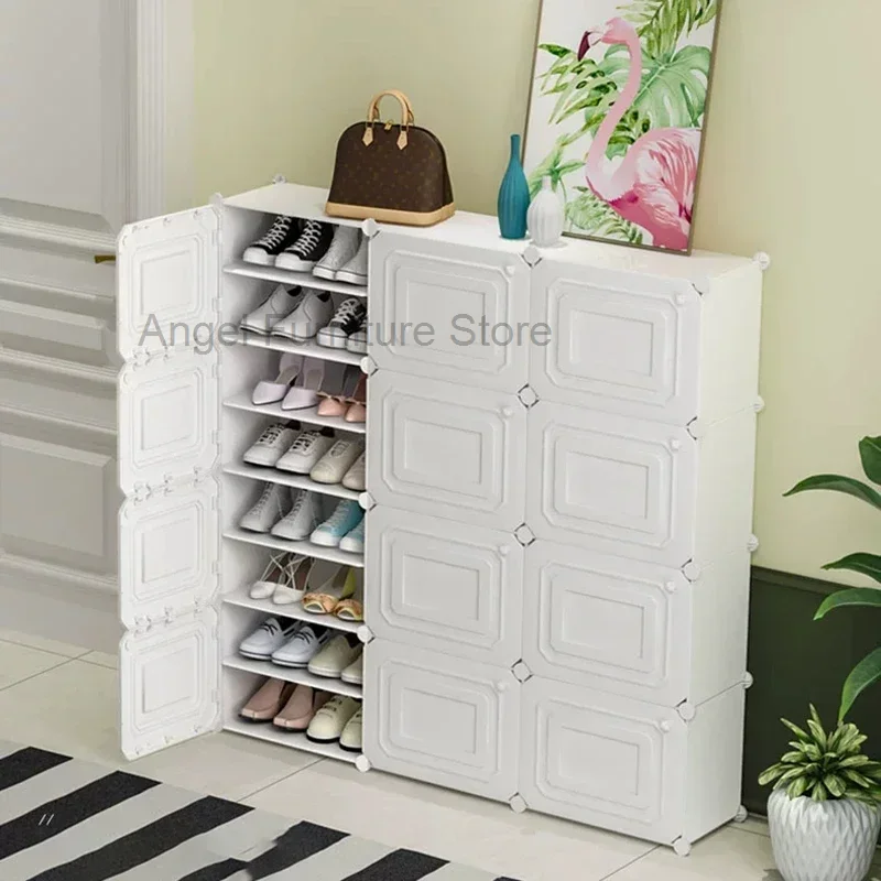 

Multilayer White Shoe Rack Organizer Wall Bedroom Closets Shelf Metal Shoe Cupboards Mueble Zapatero Furniture Space Saving