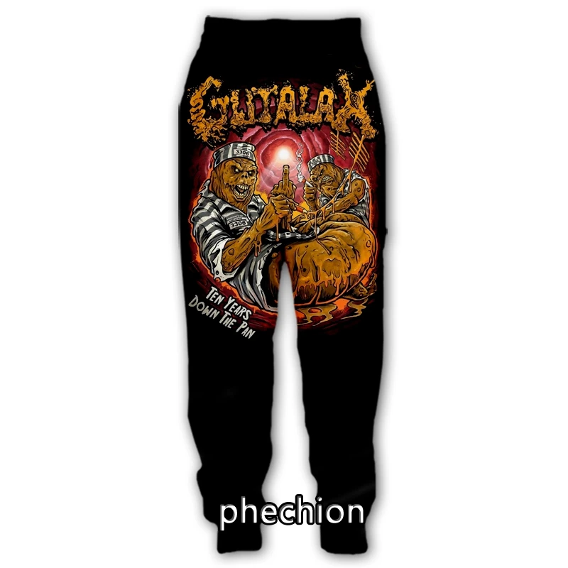 

phechion New Men/Women Gutalax Rock 3D Printed Casual Pants Fashion Streetwear Men Loose Sporting Long Trousers F317