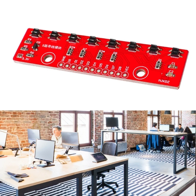 8-канальная плата обнаружения, ИК-модуль инфракрасного датчика слежения для Прямая поставка