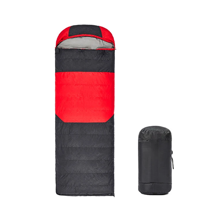 

Thickened Hooded Down Sleeping Bag Ultralight Sleeping Bag Emergency Sleeping Bag Survival Convenient For Traveling