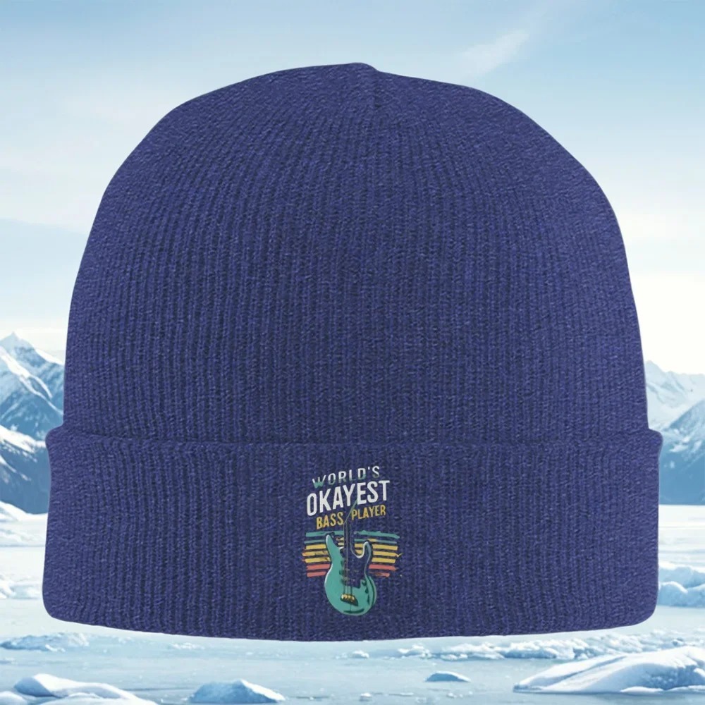 تصميم لاعب الجهير، أفضل فن في العالم، آلة موسيقية. الرجال النساء للجنسين محبوك قبعة قبعة صوفية قبعة الشتاء الحرارية الدافئة #4