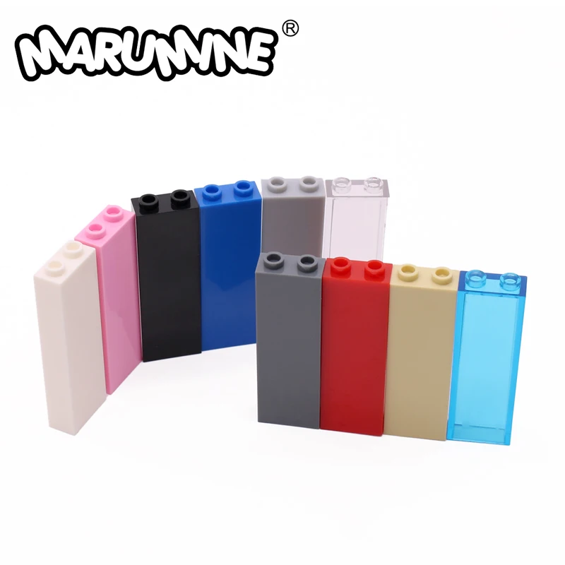 Marumine 1x2x5 Brick High Cube 30PCS Classic Building Blocks Parts Compatible with 2454 MOC City Accessories Assemble Parts