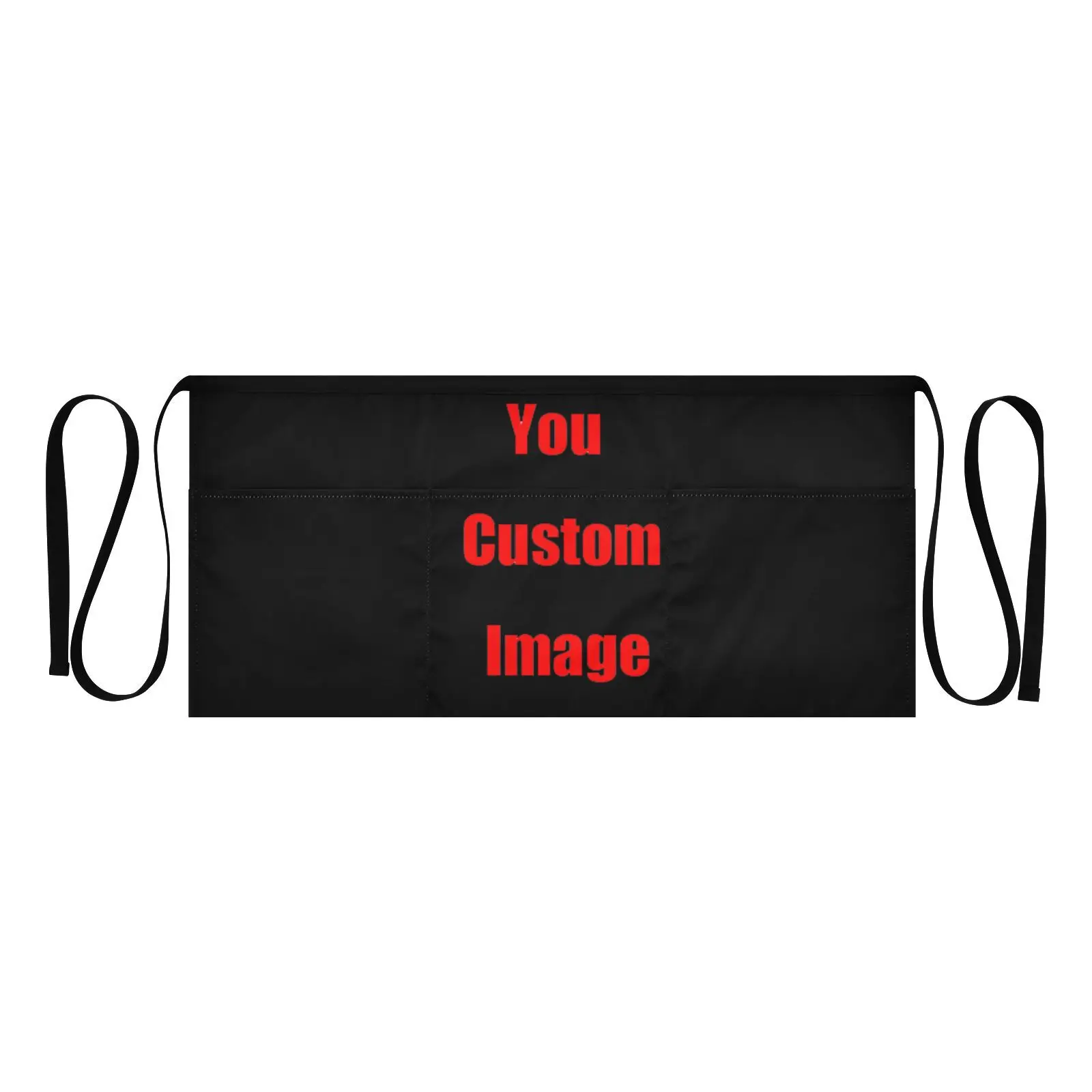 Waiter Apron Pocket Short Waist Apron Catering Baking Bar Hotel Shop Chef Man Women Kitchen Cleaning Working Custom images