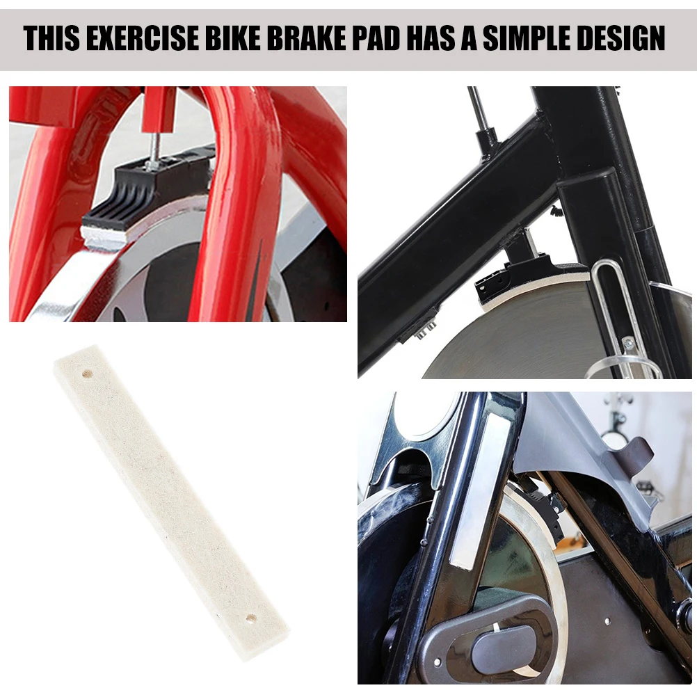 

4 Pcs Bike Brake Pads Wool Felt Exercise Resistance Pieces Friction Plates Braking Blocks Fitness Sports Stationary Cycling Mats