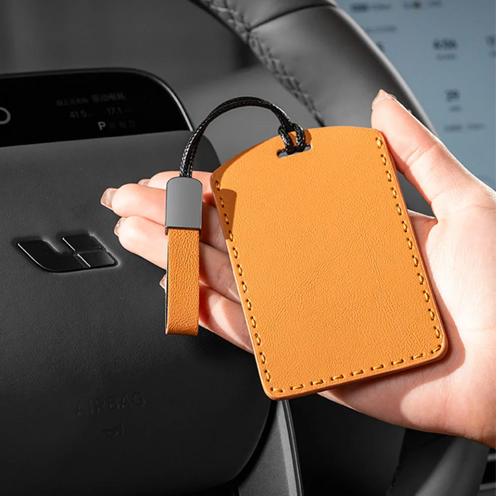 For Li Lixiang i6 i8 2025 2026 Card Key Protective Cover Interior Modification Supplies NFC Induction Card Leather Key Bag