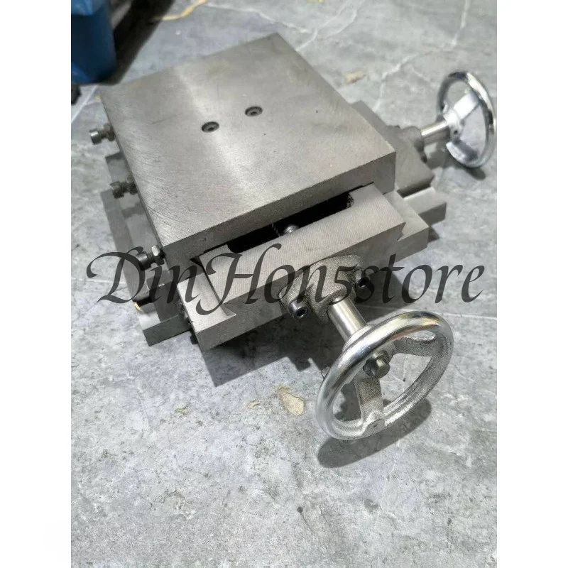 Grooved dovetail cast iron cross moving shaft table micro slide guide wholesale xy small platform splicing trailer