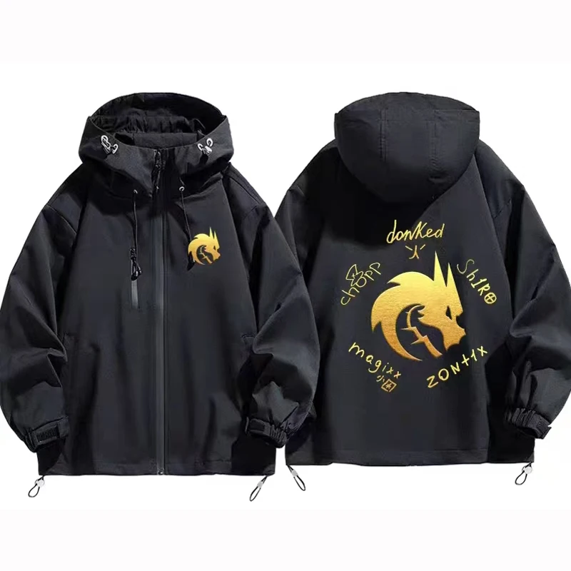

TSpirit een Dragon CSGO ip Jaet Men's Signature T orm Outerwear Polyester Fiber Windproof Zipper Closure