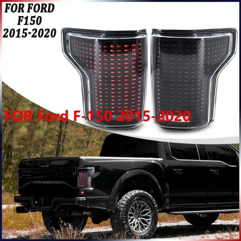 

1Pair LED Tail Lights For Ford F-150 2015-2020, Clear Lens Rear Trunk Lamps Plug and Play