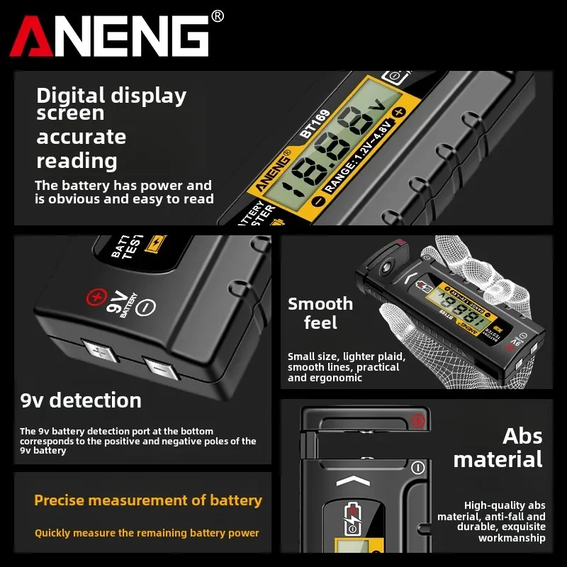 

High Precision Voltage Indicator Battery Capacity Tester Battery Voltage Display AE