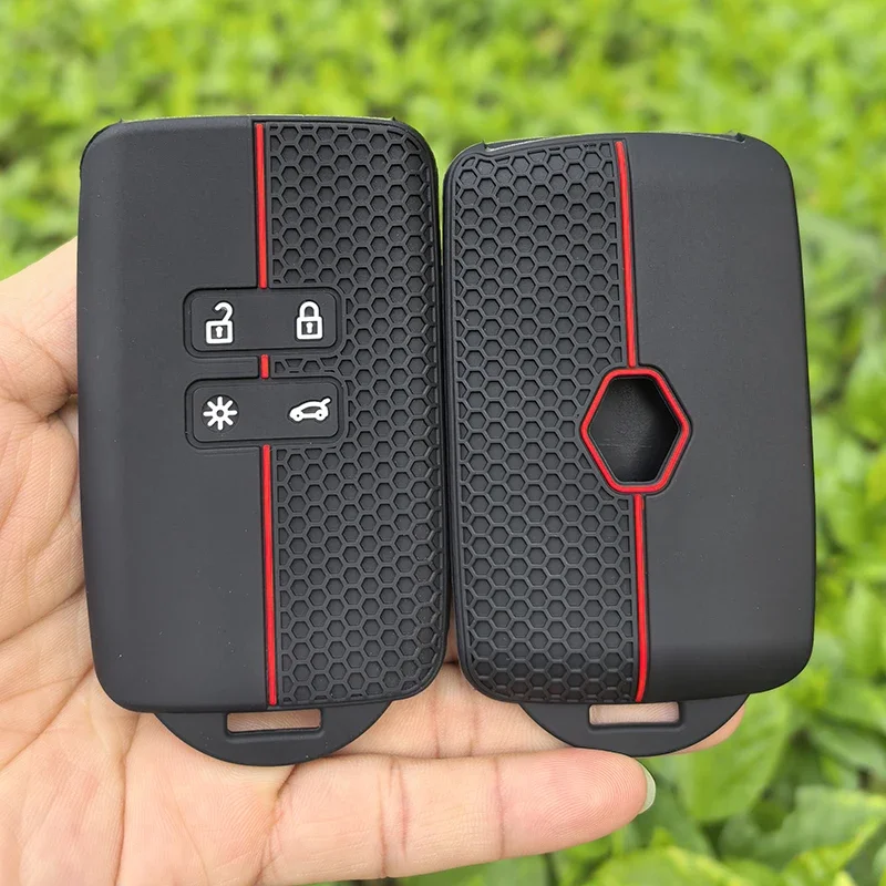 Silicone Car Key Cover For Renault Captur Koleos Kadjar Arkana Megane Dacia Duster Sandero Stepway Smart Remote Control Fob Case image 3