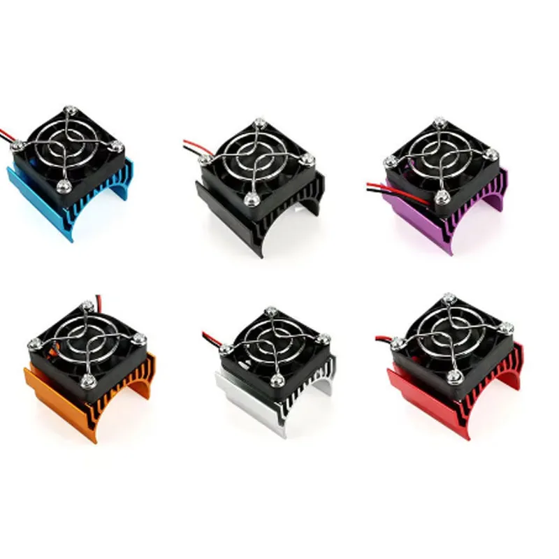 540/550/3650 Motor Heat Sink Cooler Heat Fin 36mm Diameter Radiator/Cooler with DC 5V Cooling Fan for RC Model Toys Car Boat