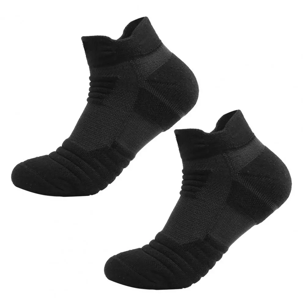 Solid Color Socks Skin-friendly Thick Socks Men Breathable  Simple Men Thick Solid Color Sports Socks