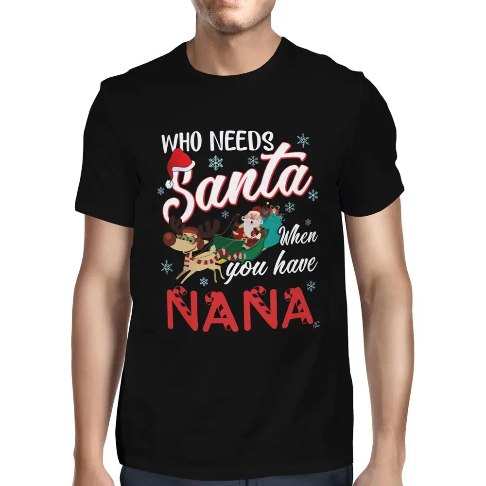 Mens Who Needs when you have Nana T-ShirtUnisex Women's Summer Cotton Luxury Brand Retro OversizedAnime Graphic T-shirts fAnime